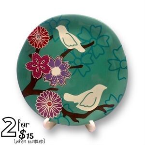 🟢[karma] NWOT 5” Teal Decorative Jewelry Dish Catch-All Plate